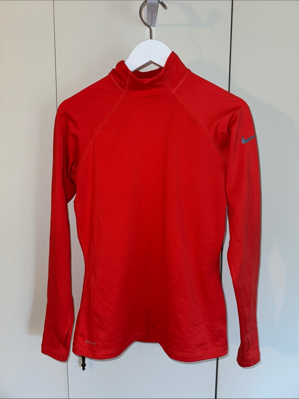 Nike Red Long-Sleeve Athletic Top